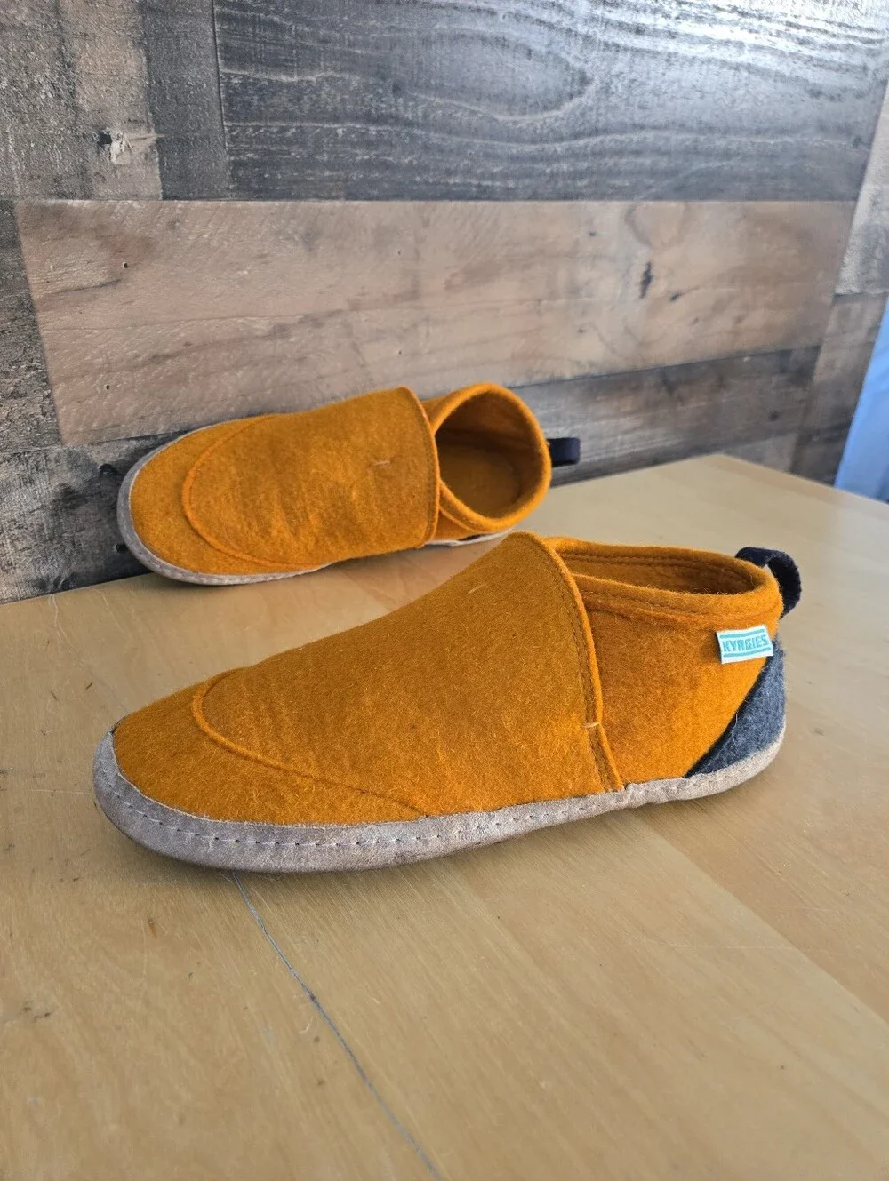 Kyrgies Tengries - Wool Bootie Style House Slippers Size EU 44 Men's Size US 11